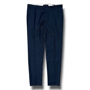 SCOTCH SODA Trousers Men 31x32 (Fits 35x30) Mott Diamond Slim Pleated Dress Pant